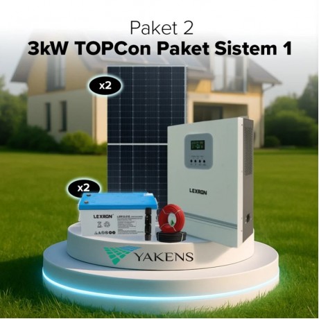 Küçük Ev Paketi Topcon Monokristalli Bağ Evi Hazır Solar (Paket 2)
